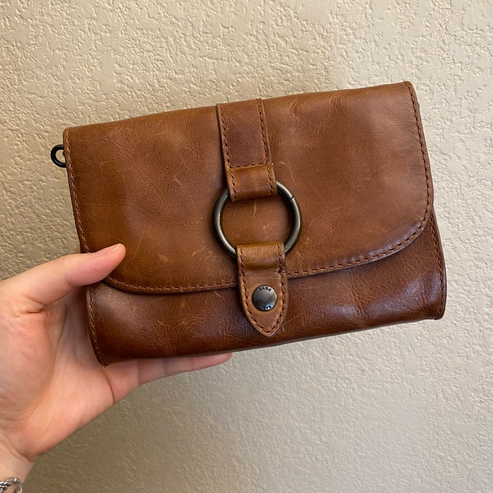Frye Ring Wallet Crossbody bag genuine leather
